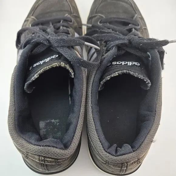 Adidas NEO Mens Size 10 Black Canvas Low Top Sneakers Skate Shoes F38133 11/13 - Picture 5 of 14